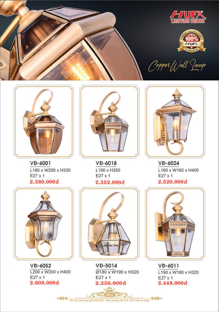 Bảng giá đèn trang trí HUFA